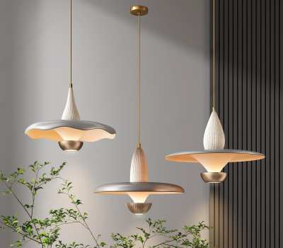 现代艺术吊灯3D模型下载